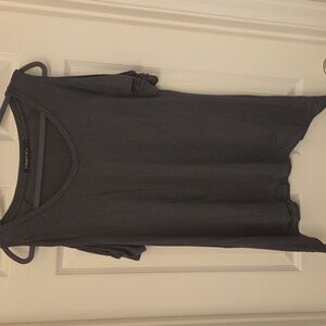 Urban CoCo Gray Shoulderless Shorr Sleeve Comfy Tee Size L